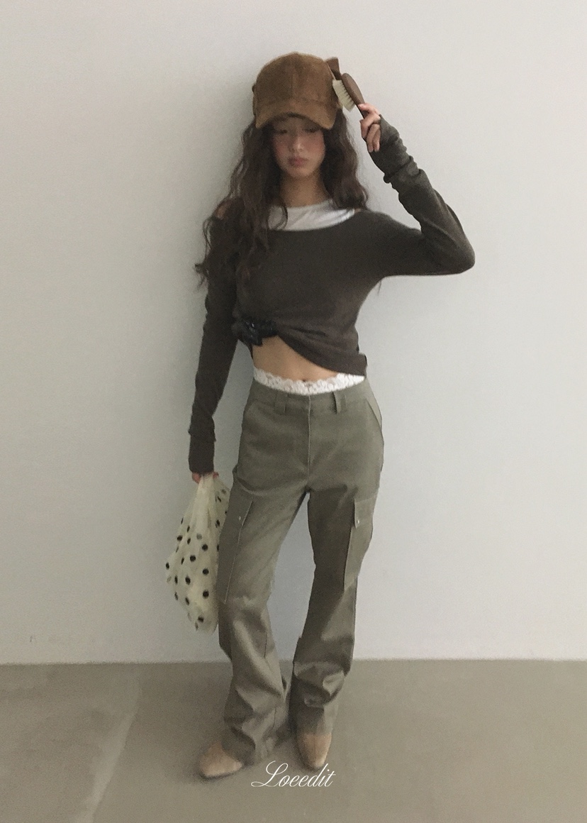 LOEEDIT東大門代購女士新品時尚休閑熱賣真品人氣推薦休閑褲LOEEDIT休閑褲