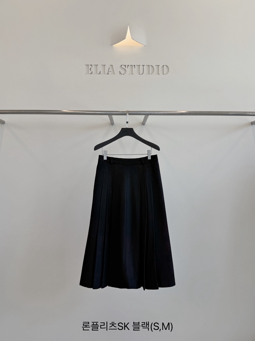 ELIA韓國代購女士新款時尚休閑熱賣推薦人氣真品長裙ELIA STUDIO長裙圖色2黑色
