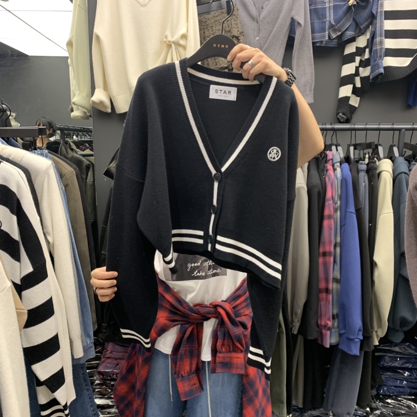 STAR-L韓國直郵女士新款真品時尚熱賣推薦人氣休閑開衫STAR-L開衫圖色3