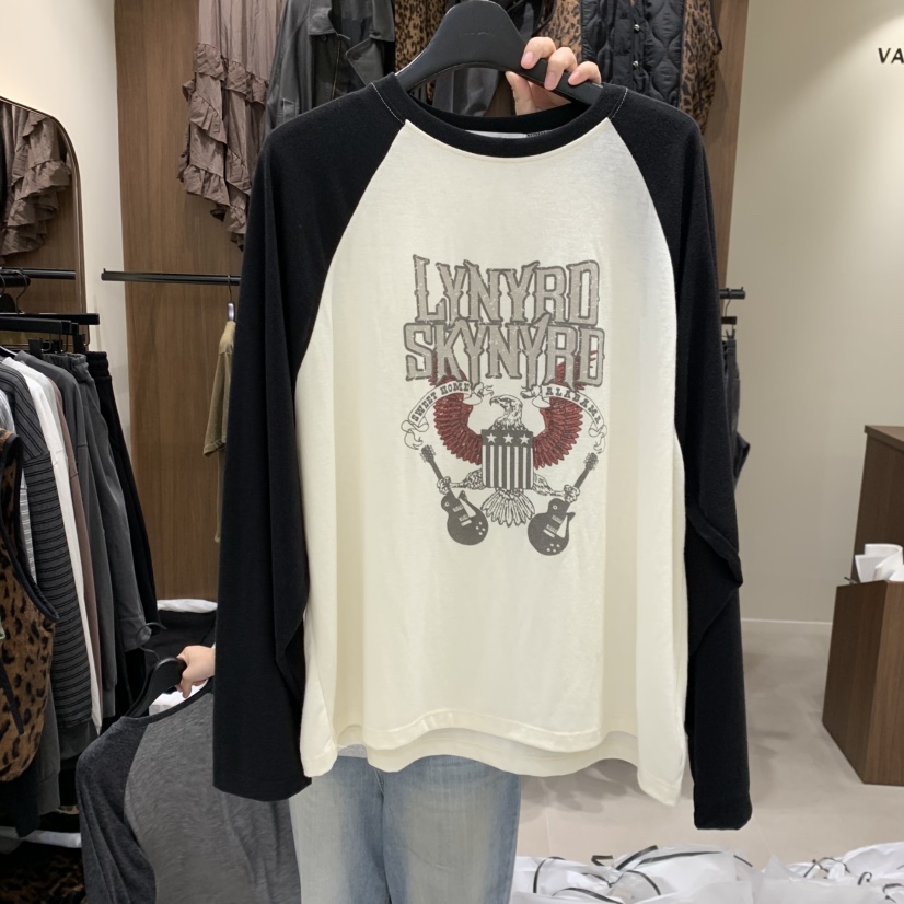 VANTA東大門直郵女士新品時尚推薦真品熱賣人氣休閑長袖T恤VANTA長袖T恤圖色1