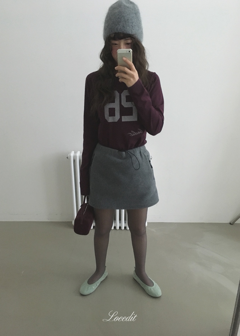 LOEEDIT東大門實拍女士新款休閑時尚推薦人氣長袖T恤插肩袖LOEEDIT長袖T恤