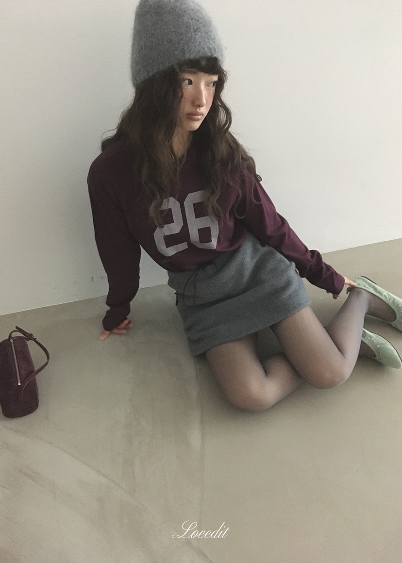 LOEEDIT東大門實拍女士新款休閑時尚推薦人氣長袖T恤插肩袖LOEEDIT長袖T恤