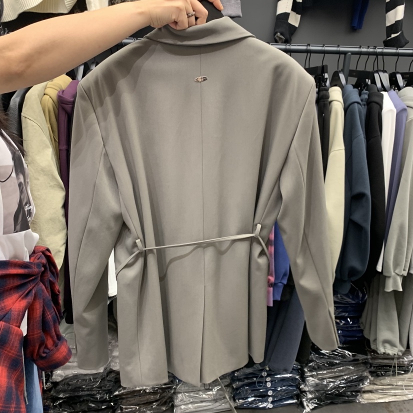 STAR-L韓國代購女士新品推薦真品熱賣人氣西裝西服含腰繩STAR-L西裝/西服