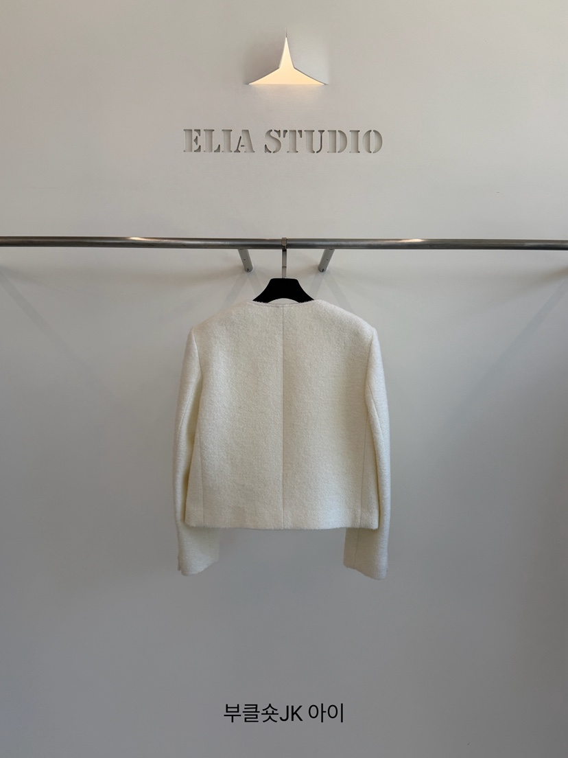 ELIA韓國代購女士新品時尚熱賣休閑人氣真品推薦夾克絨ELIA STUDIO夾克