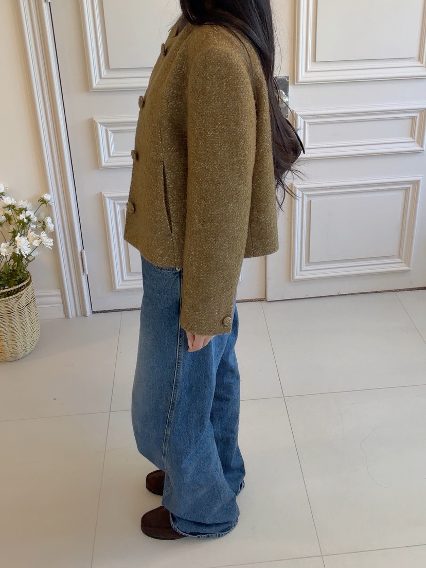 ELIA韓國代購女士新品時尚熱賣休閑人氣真品推薦夾克絨ELIA STUDIO夾克