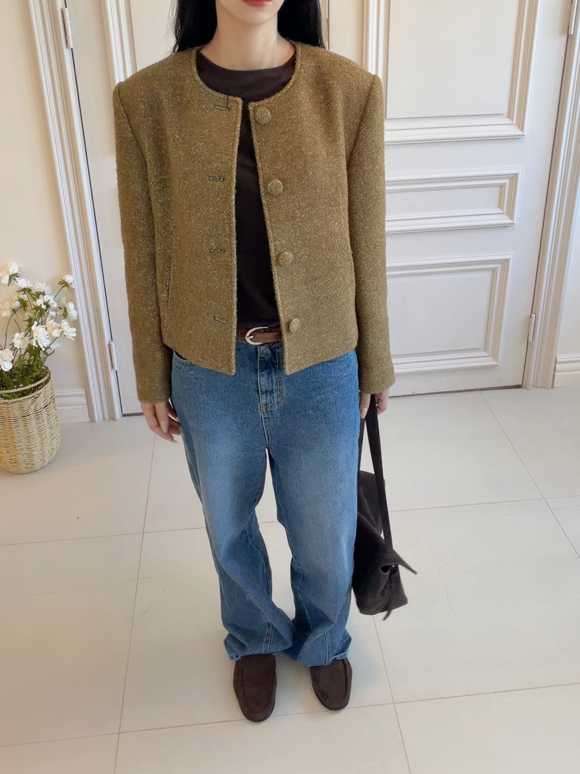ELIA韓國代購女士新品時尚熱賣休閑人氣真品推薦夾克絨ELIA STUDIO夾克