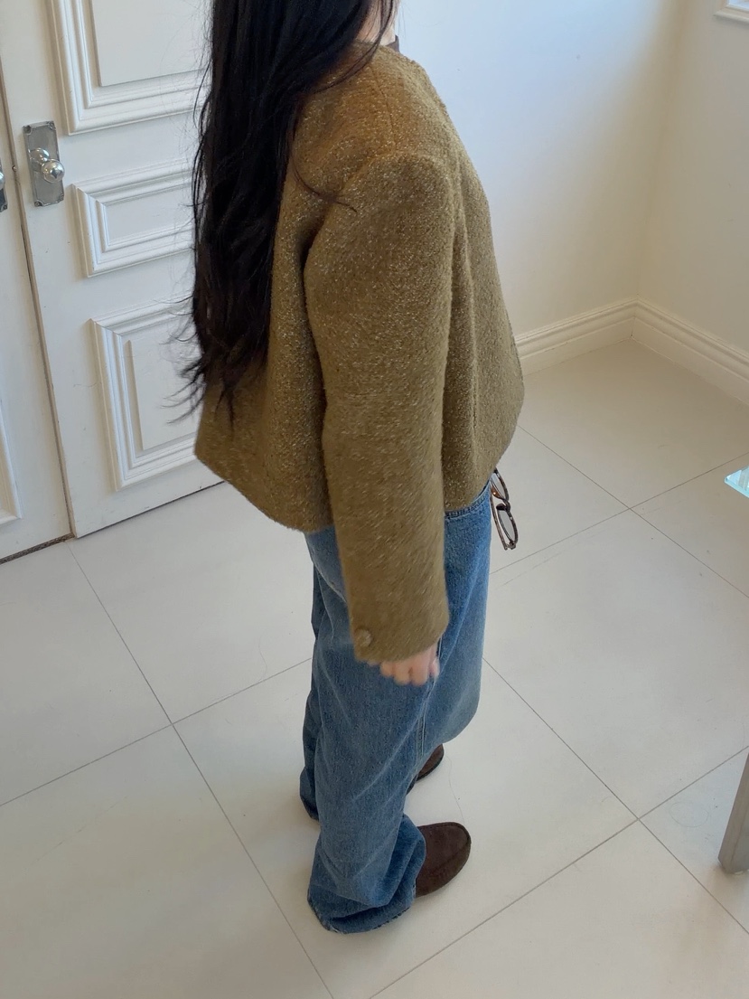 ELIA韓國代購女士新品時尚熱賣休閑人氣真品推薦夾克絨ELIA STUDIO夾克