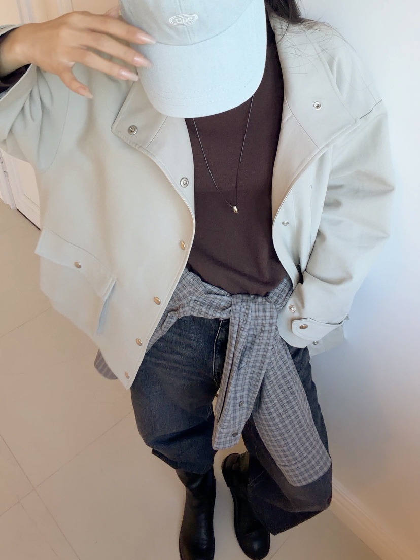 ELIA韓國代購女士新品時尚熱賣休閑人氣真品推薦夾克絨ELIA STUDIO夾克