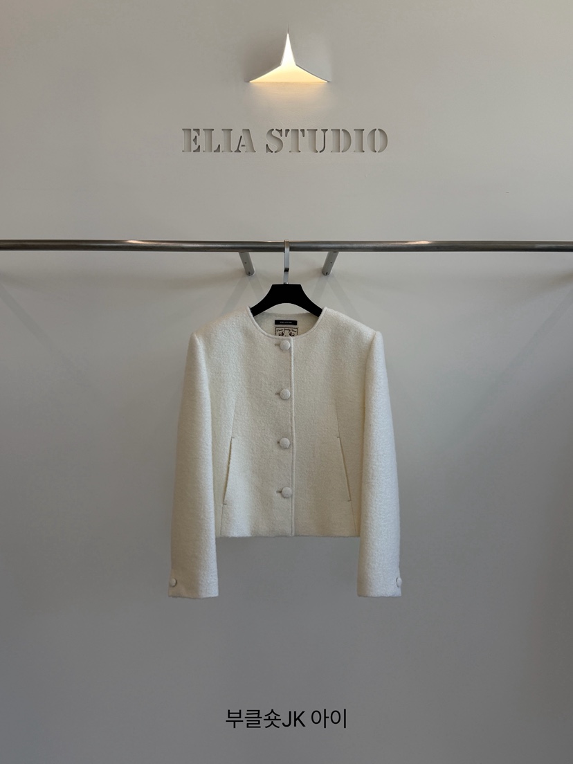 ELIA韓國代購女士新品時尚熱賣休閑人氣真品推薦夾克絨ELIA STUDIO夾克圖色1