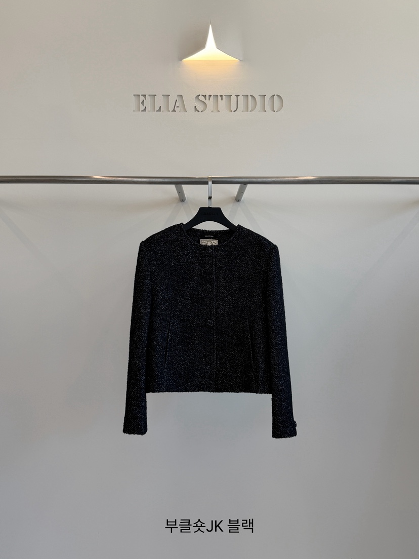 ELIA韓國代購女士新品時尚熱賣休閑人氣真品推薦夾克絨ELIA STUDIO夾克圖色3