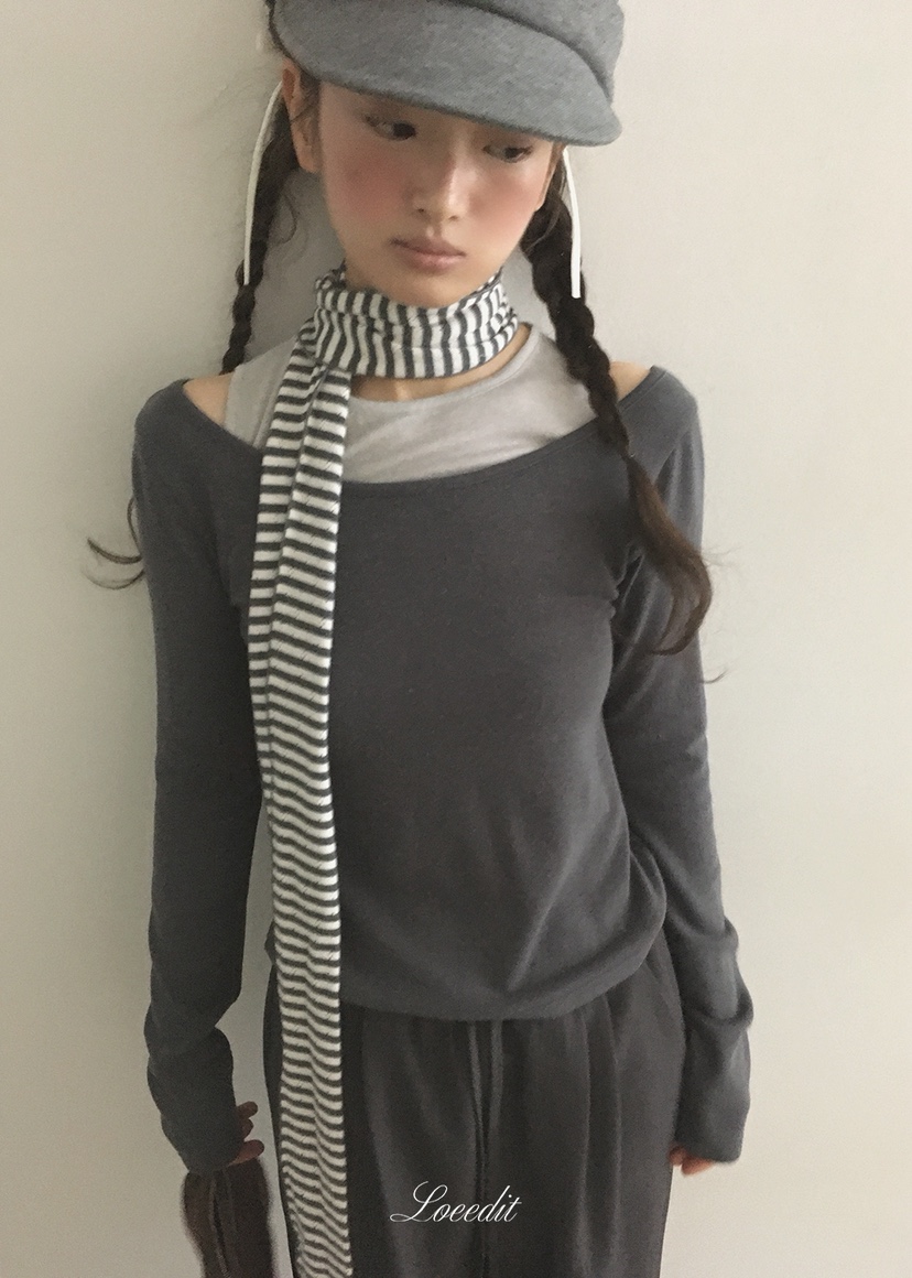 LOEEDIT東大門代購女裝新款人氣休閑時尚熱賣真品長袖T恤LOEEDIT長袖T恤