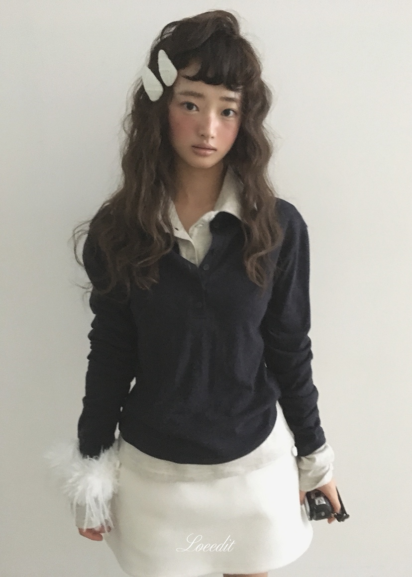 LOEEDIT韓國直郵女裝新品真品推薦休閑熱賣人氣時尚長袖T恤LOEEDIT長袖T恤