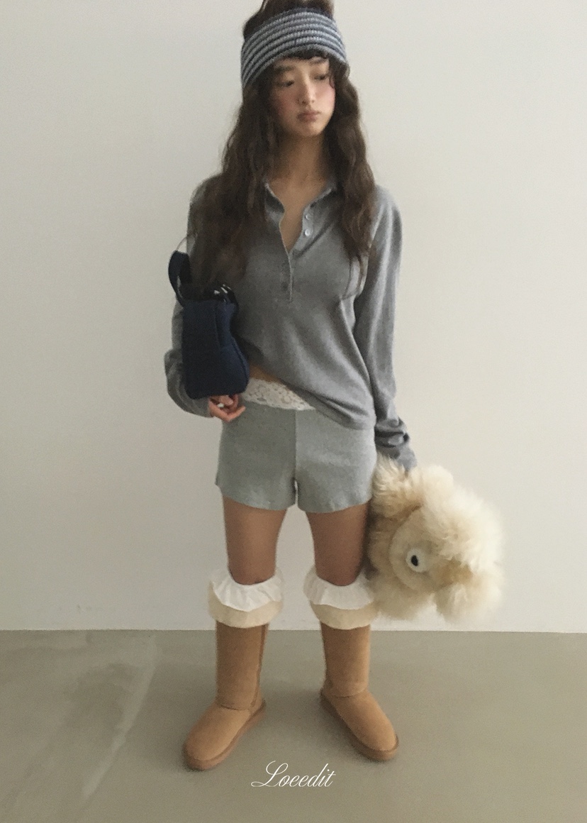 LOEEDIT韓國直郵女裝新品真品推薦休閑熱賣人氣時尚長袖T恤LOEEDIT長袖T恤