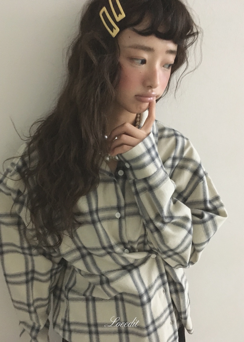 LOEEDIT韓國直郵女裝新品休閑推薦時尚襯衫蕾絲衫不含內搭LOEEDIT襯衫/蕾絲衫