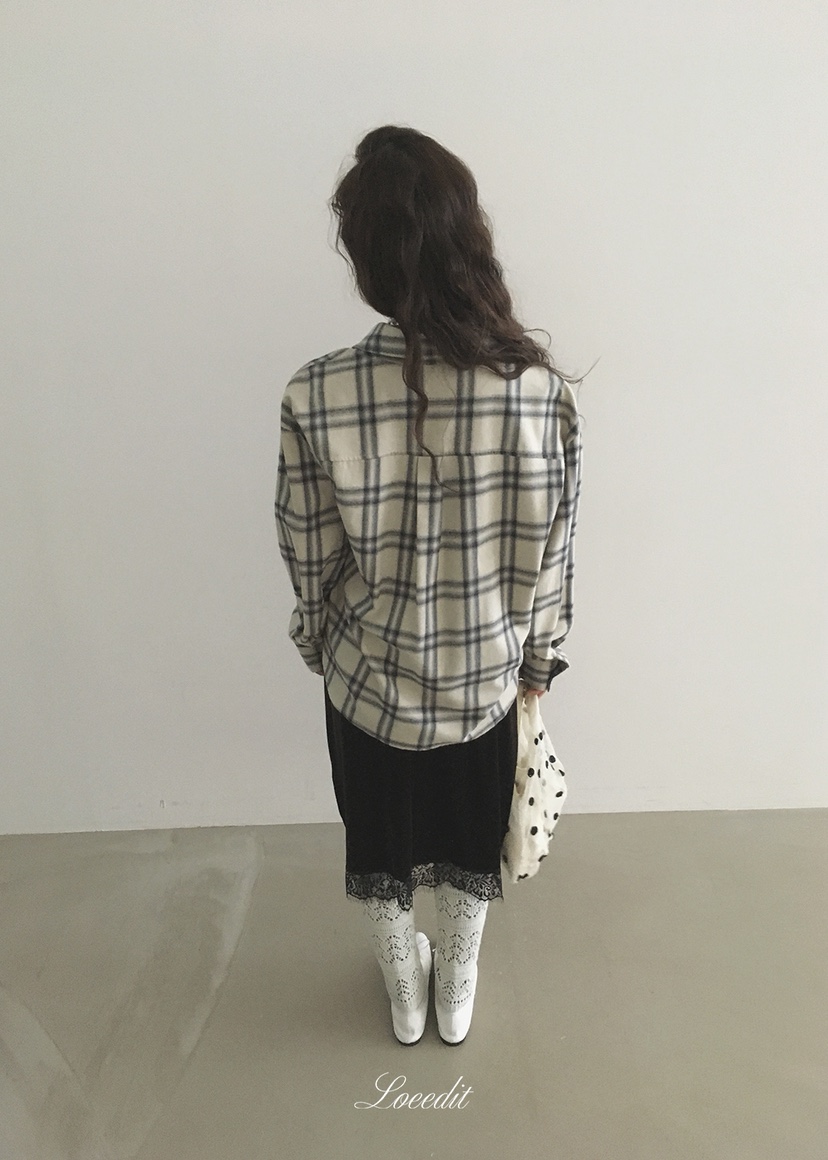 LOEEDIT韓國直郵女裝新品休閑推薦時尚襯衫蕾絲衫不含內搭LOEEDIT襯衫/蕾絲衫