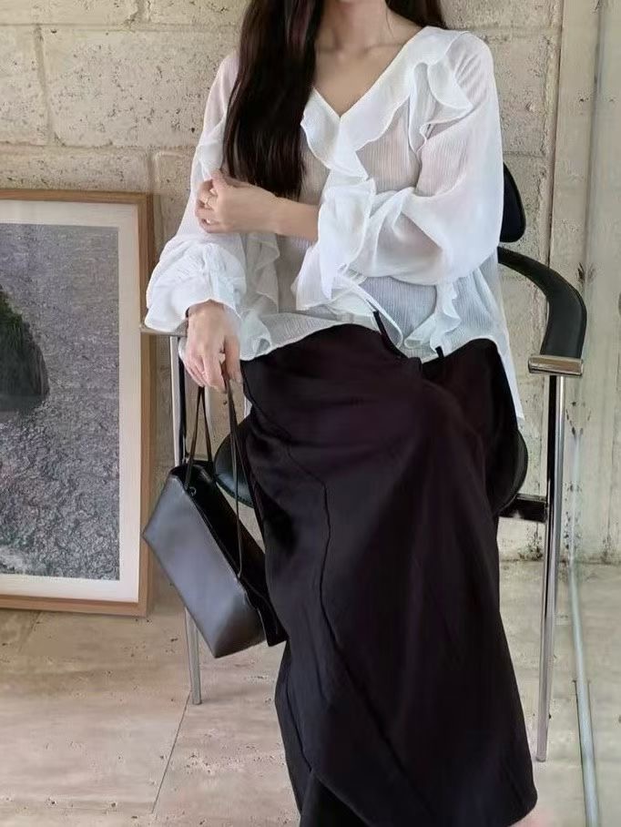 FAVERT東大門代購女士新款真品時尚人氣休閑職業襯衫蕾絲衫FAVERT襯衫/蕾絲衫圖色2
