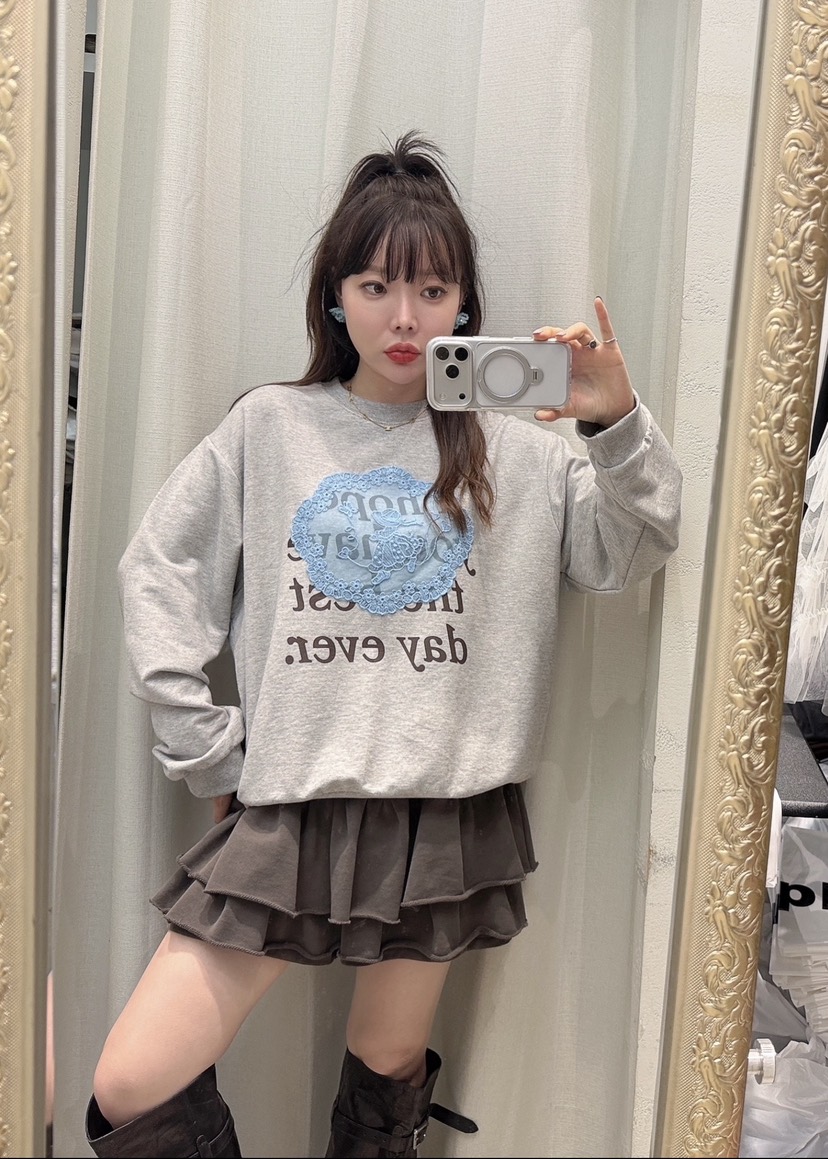 LOVABLE-L韓國代購女裝新品休閑時尚職業人氣推薦真品衛衣LOVABLE衛衣