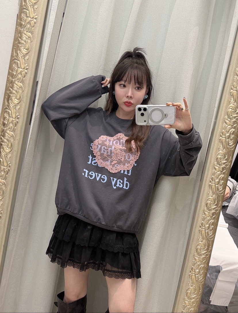 LOVABLE-L韓國代購女裝新品休閑時尚職業人氣推薦真品衛衣LOVABLE衛衣
