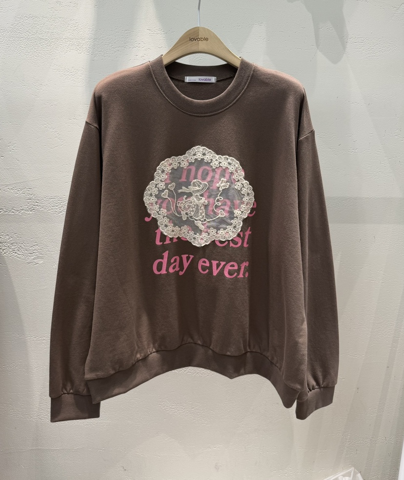LOVABLE-L韓國代購女裝新品休閑時尚職業人氣推薦真品衛衣LOVABLE衛衣圖色2