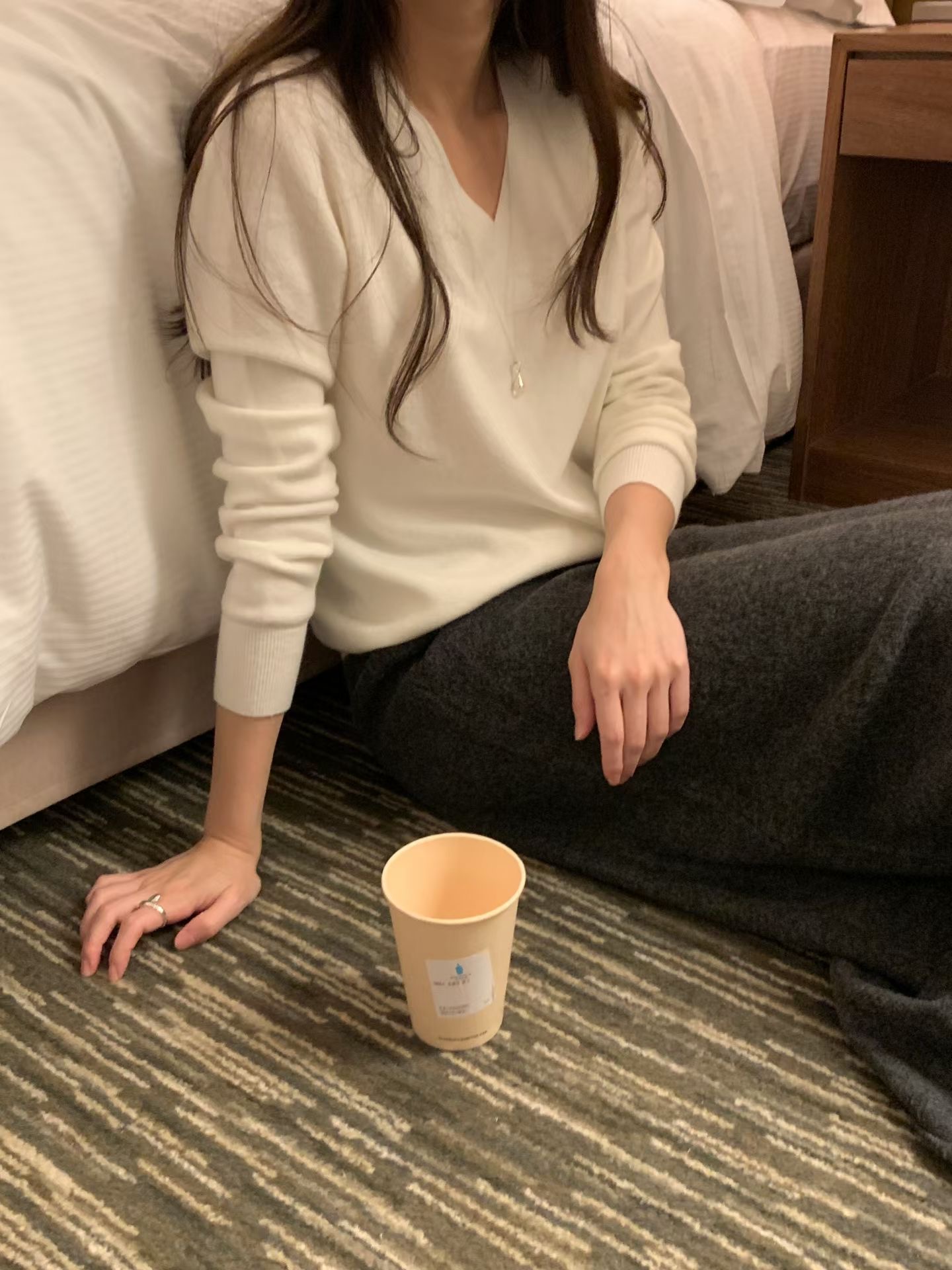 HACKER東大門代購女裝新款休閑推薦熱賣人氣真品針織衫V領HACKER-2件起針織衫