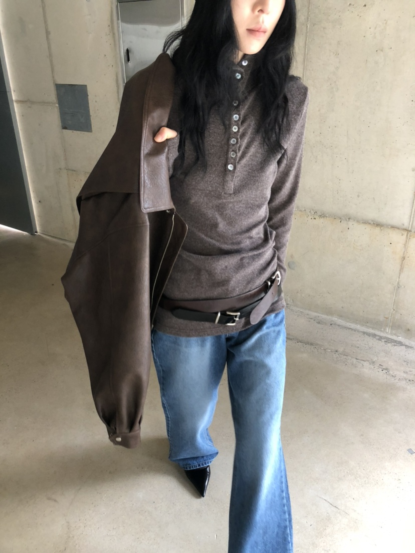 MOVENNE韓國直郵女裝新品時尚人氣真品休閑推薦牛仔褲喇叭MOVENNE牛仔褲
