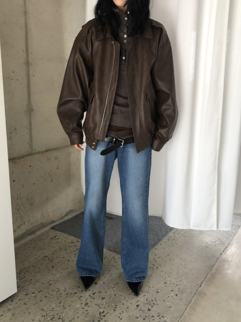 MOVENNE韓國直郵女裝新品時尚人氣真品休閑推薦牛仔褲喇叭MOVENNE牛仔褲