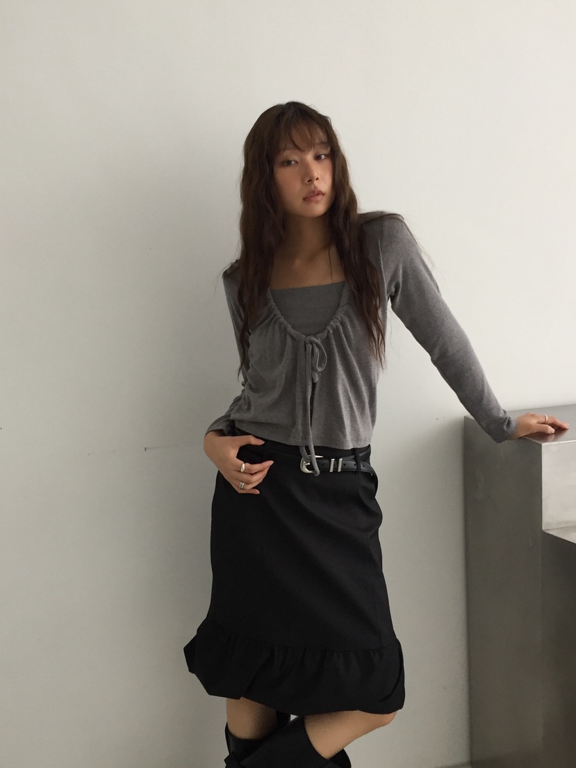 ACORN韓國代購女裝新款休閑推薦熱賣人氣時尚開衫開衫無袖ACORN開衫