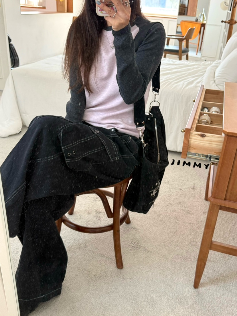 JIMMY東大門實拍女裝新品休閑人氣時尚真品推薦休閑褲工裝褲JIMMY/REMAKE休閑褲