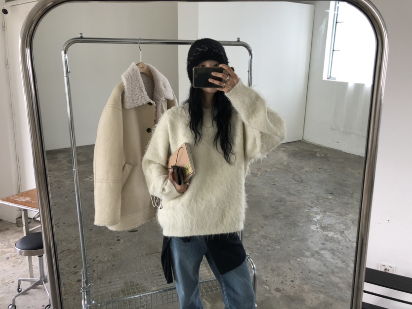 MOVENNE東大門實拍女士新款推薦人氣時尚真品休閑中長款大衣MOVENNE中長款大衣