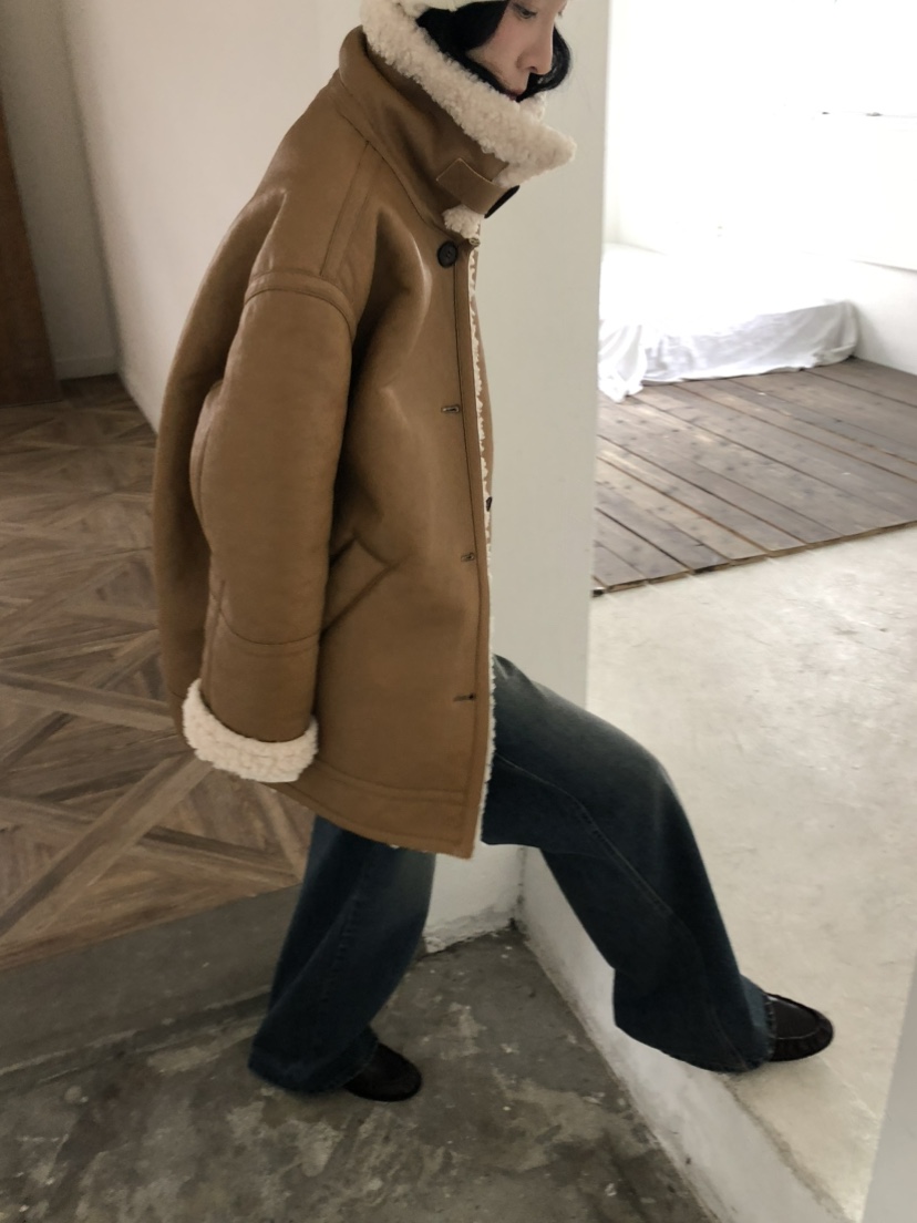 MOVENNE東大門實拍女士新款推薦人氣時尚真品休閑中長款大衣MOVENNE中長款大衣