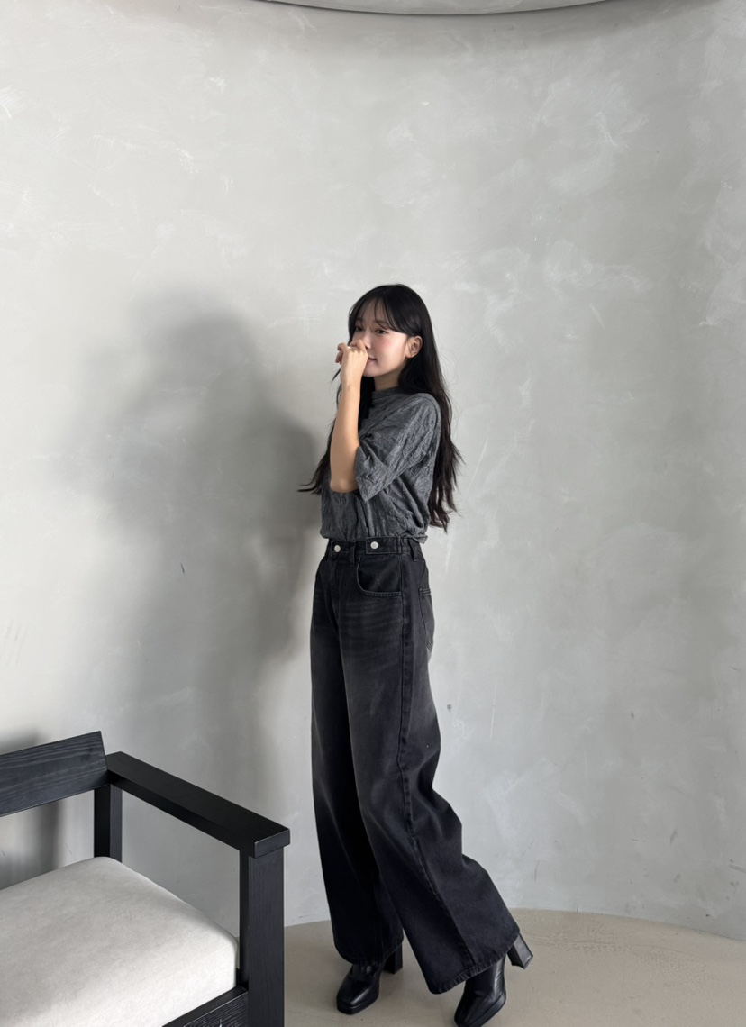MARIGOLD韓國代購女裝新品真品推薦人氣時尚熱賣休閑T恤褶皺MARIGOLDT恤