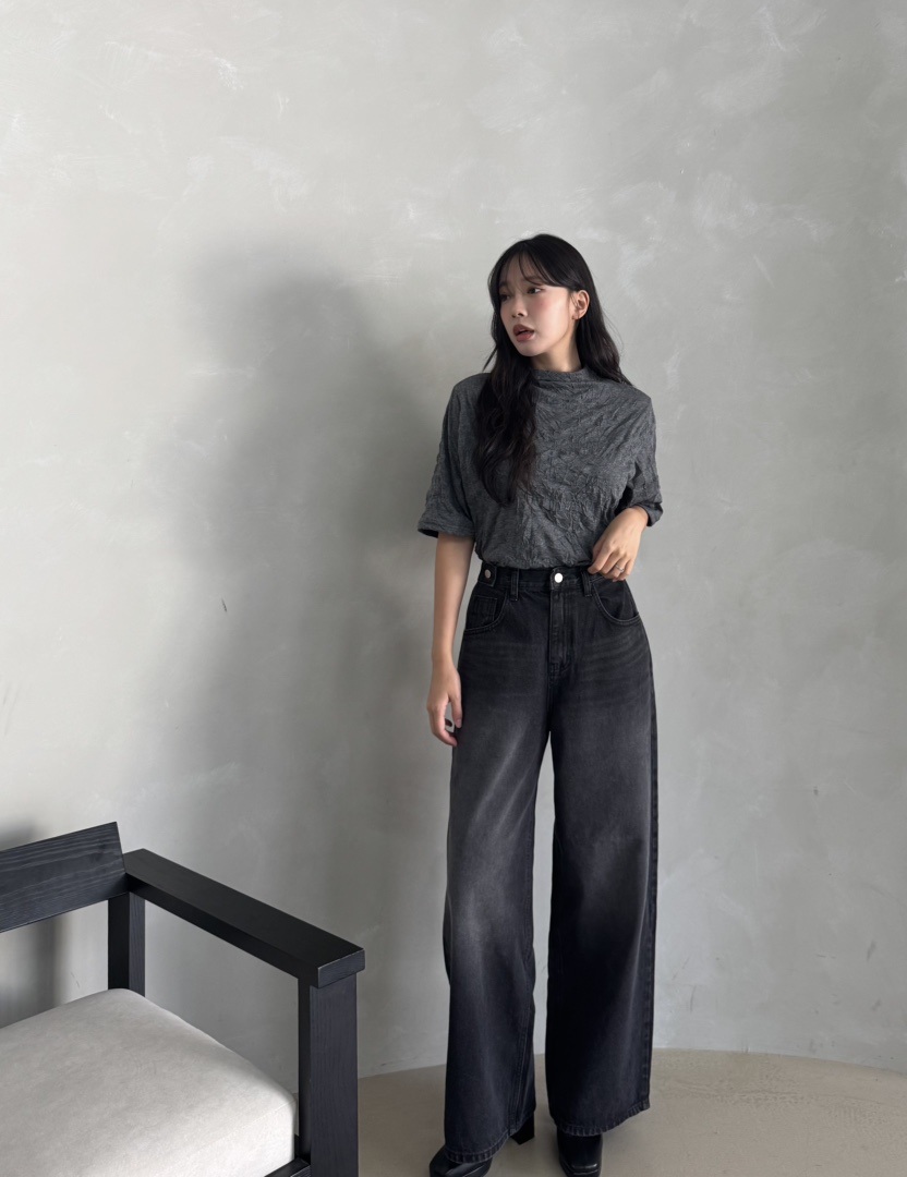 MARIGOLD韓國代購女裝新品真品推薦人氣時尚熱賣休閑T恤褶皺MARIGOLDT恤