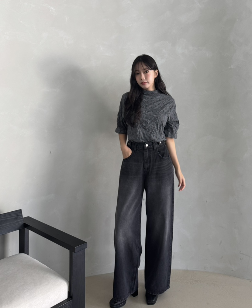 MARIGOLD韓國直郵女裝新品推薦時尚真品熱賣人氣牛仔褲紐扣MARIGOLD牛仔褲