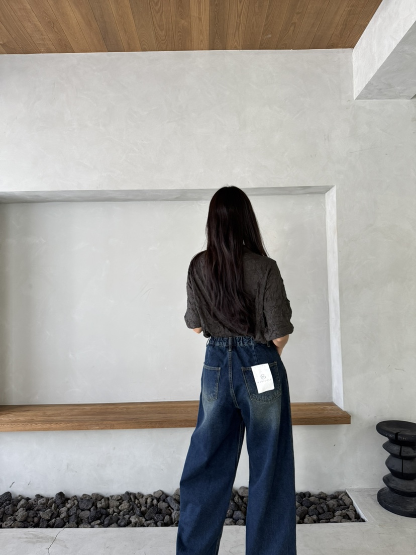 MARIGOLD韓國直郵女裝新品推薦時尚真品熱賣人氣牛仔褲紐扣MARIGOLD牛仔褲