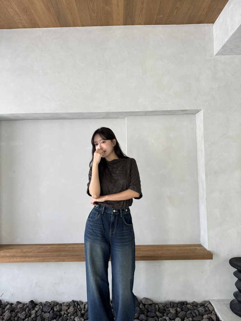 MARIGOLD韓國直郵女裝新品推薦時尚真品熱賣人氣牛仔褲紐扣MARIGOLD牛仔褲