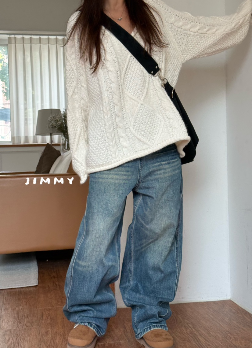 JIMMY東大門直郵女裝新款人氣熱賣時尚休閑真品牛仔褲蘇格蘭JIMMY/REMAKE牛仔褲