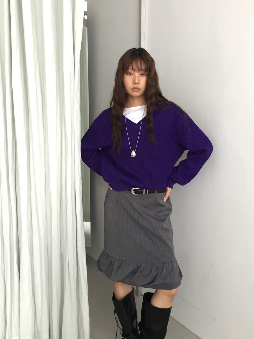 ACORN韓國直郵女士新品時尚推薦真品休閑人氣熱賣衛衣V領ACORN衛衣