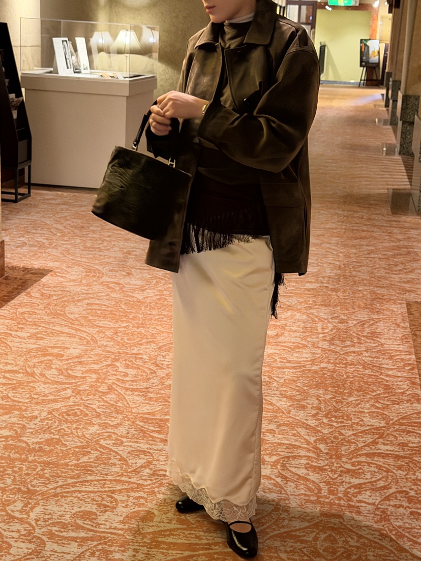 PERMISSION東大門直郵女裝新款真品推薦人氣休閑長裙蕾絲PERMISSION長裙