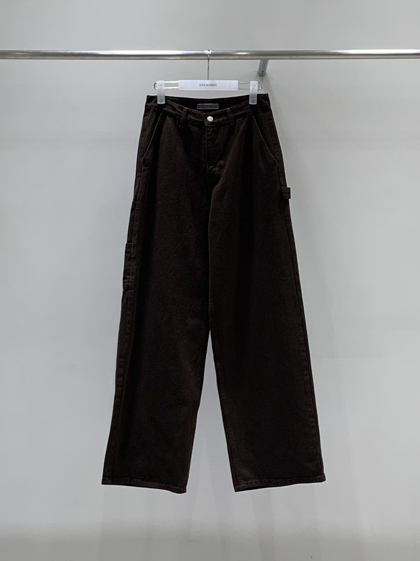 LOVE MOMENT韓國代購女士新品真品熱賣推薦時尚休閑褲染色LOVE MOMENT休閑褲圖色1