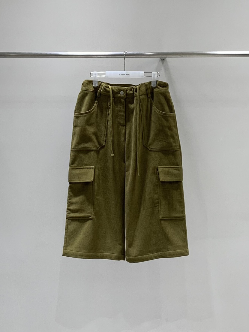 LOVE MOMENT東大門代購女士新品時尚人氣熱賣短褲燈芯絨LOVE MOMENT短褲圖色2