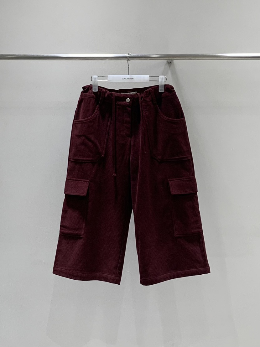 LOVE MOMENT東大門代購女士新品時尚人氣熱賣短褲燈芯絨LOVE MOMENT短褲圖色3
