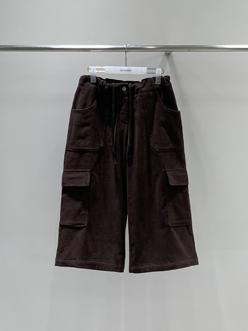 LOVE MOMENT東大門代購女士新品時尚人氣熱賣短褲燈芯絨LOVE MOMENT短褲圖色4