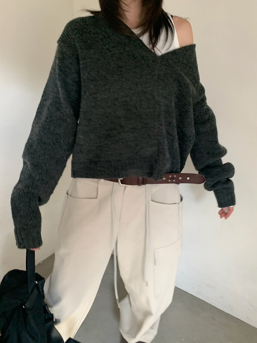 MOMENTUM東大門實拍女士新品熱賣休閑真品推薦人氣開衫黑色MOMENTUM開衫