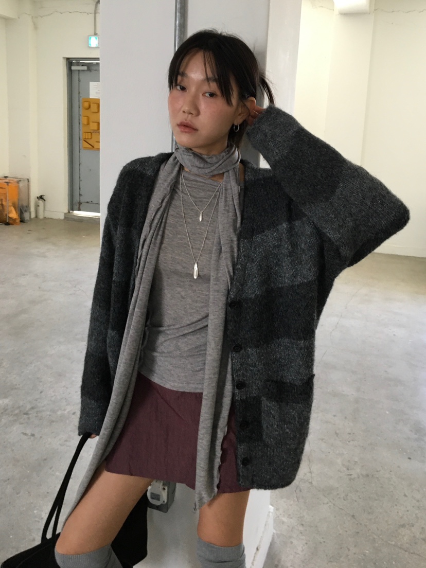BAKING POWDER東大門實拍女士新款熱賣真品時尚開衫條紋BAKING POWDER開衫