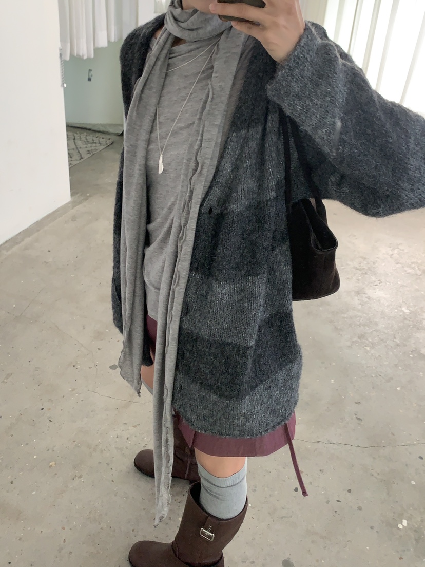 BAKING POWDER東大門實拍女士新款熱賣真品時尚開衫條紋BAKING POWDER開衫