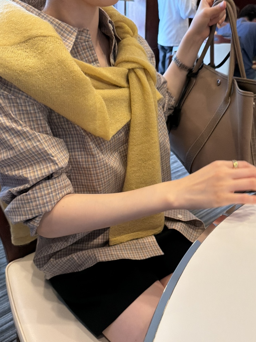 PERMISSION韓國直郵女裝新款推薦時尚熱賣襯衫蕾絲衫格子PERMISSION襯衫/蕾絲衫