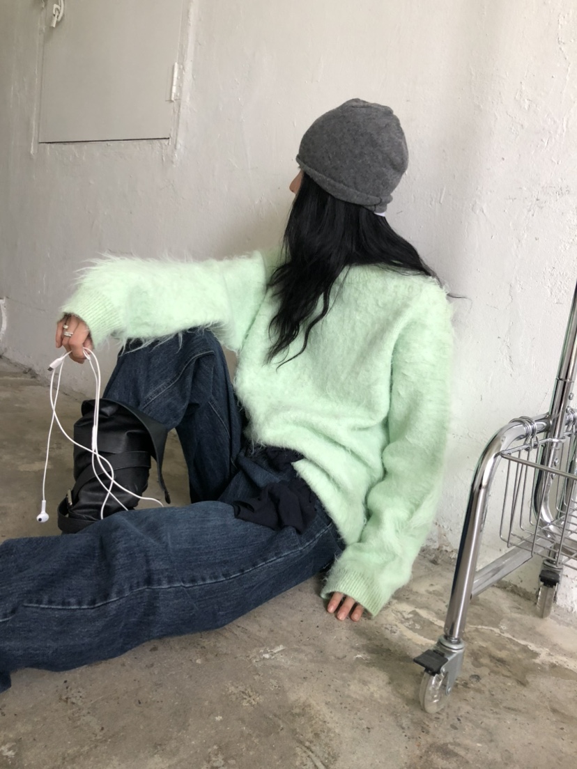 MOVENNE韓國代購女士新品人氣時尚真品熱賣推薦休閑毛衣MOVENNE毛衣