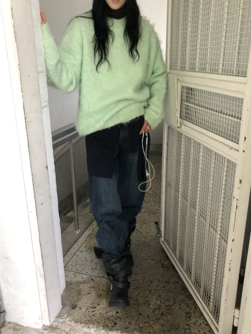 MOVENNE韓國代購女士新品人氣時尚真品熱賣推薦休閑毛衣MOVENNE毛衣