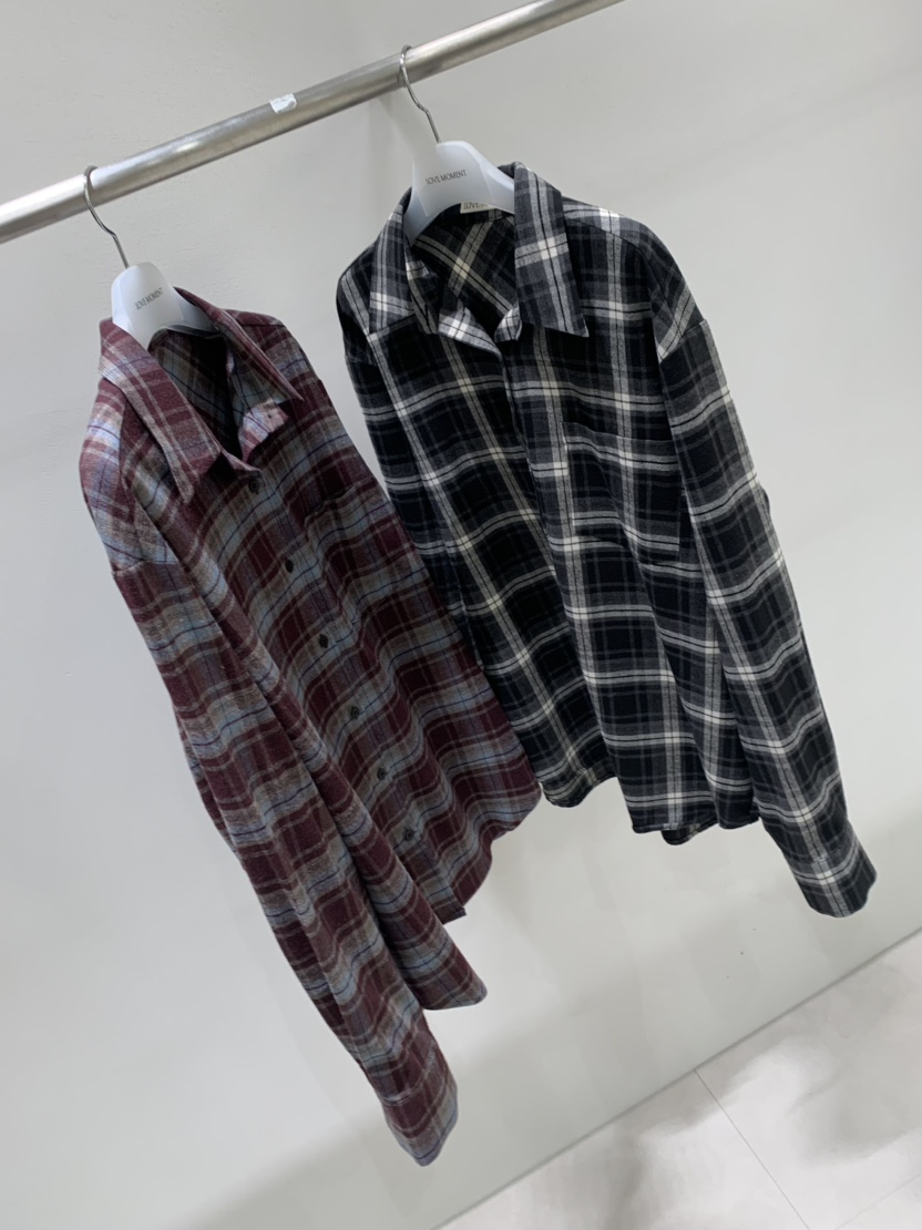 LOVE MOMENT韓國代購女裝新款休閑推薦熱賣襯衫蕾絲衫格紋LOVE MOMENT襯衫/蕾絲衫
