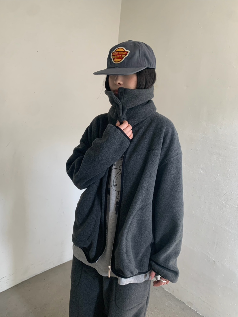 MOMENTUM東大門實拍女士新品時尚人氣夾克可拆卸抓絨拉鏈MOMENTUM夾克